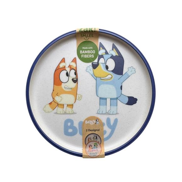 Bluey Design by Zak Designs - Set of 2 Plates - New - Picture 1 of 4